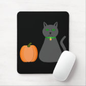 Niedliche Halloween Cat und Pumpkin Mousepad (Mit Mouse)