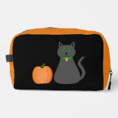 Niedliche Halloween Cat und Pumpkin Waschbeutel (Vorderseite)