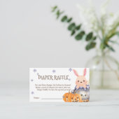 Niedliche Halloween Cauldron Diaper Raffle Babydus Begleitkarte (Stehend Vorderseite)