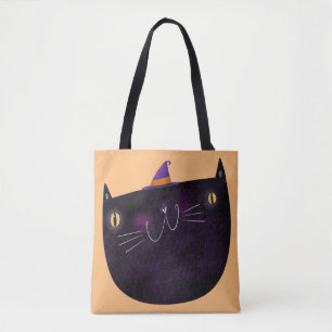 Niedliche Halloween Dekoration Black Cat Trick ode Tasche