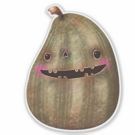 Niedliche Halloween-Dekoration Spookkin Pumpkin Aufkleber (Vorderseite)