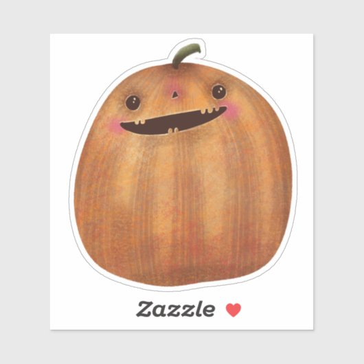 Niedliche Halloween-Dekoration Spookkin Pumpkin Aufkleber (Blatt)