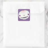 Niedliche Halloween Dekoration Spooky Sugar SKull Quadratischer Aufkleber (Tasche)