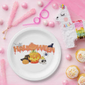 Niedliche Halloween-Dekorationen Pappteller (Party)