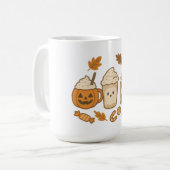 Niedliche Halloween-Drinks, leckerer Kaffee Kaffeetasse (Vorderseite Links)