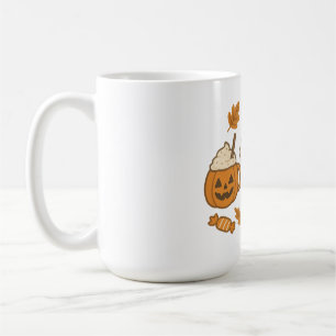 Niedliche Halloween-Drinks, leckerer Kaffee Kaffeetasse