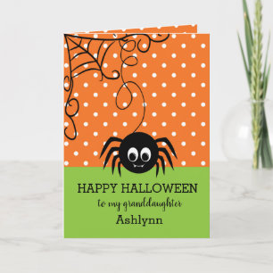 Niedliche Halloween-Enkeltochter Karte
