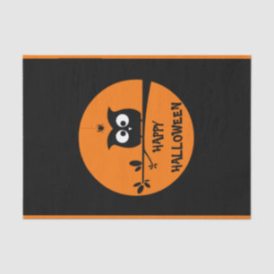 Niedliche Halloween-Eule Seidenpapier