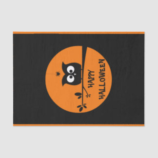 Niedliche Halloween-Eule Seidenpapier