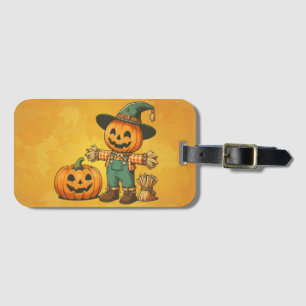 Niedliche Halloween/Fall-Kürbis Gepäckanhänger