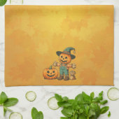 Niedliche Halloween/Fall-Kürbis Geschirrtuch (Gefaltet)