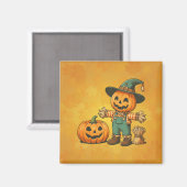 Niedliche Halloween/Fall-Kürbis Magnet (Vorderseite/Rückseite)