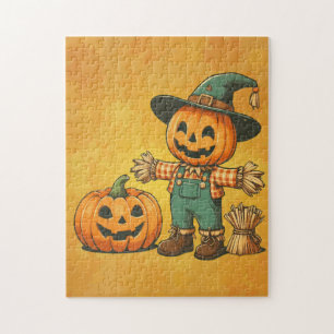 Niedliche Halloween/Fall-Kürbis Puzzle