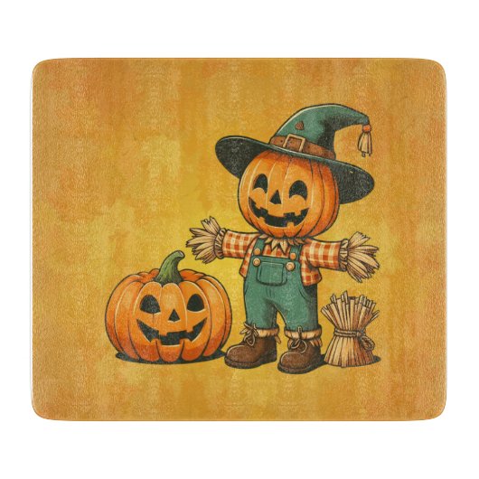 Niedliche Halloween/Fall-Kürbis Schneidebrett (Vorderseite)