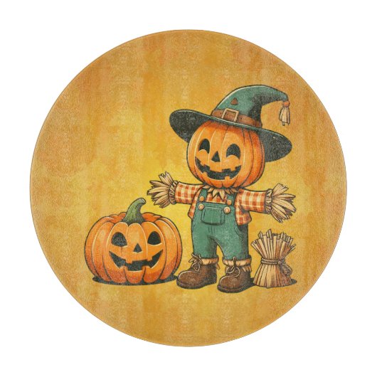 Niedliche Halloween/Fall-Kürbis Schneidebrett (Vorderseite)