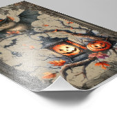 Niedliche Halloween-Fledermaus Fotodruck (Ecke)