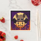 Niedliche Halloween-Fledermaus Napkin Serviette (Beispiel)