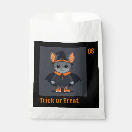 Niedliche Halloween-Fledermaus | Trick oder Treat Geschenktütchen (Vorderseite)