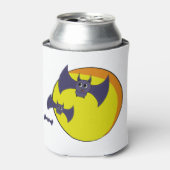 Niedliche Halloween-Fledermäuse und ein schöner Vo Dosenkühler (Kanne Vorderseite)