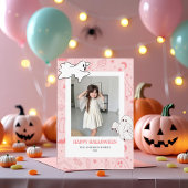 Niedliche Halloween-Fotokarte
