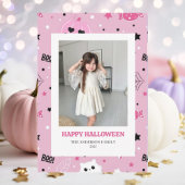 Niedliche Halloween-Fotokarte