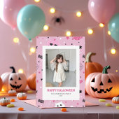 Niedliche Halloween-Fotokarte