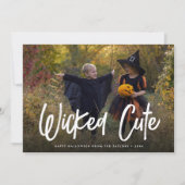 Niedliche Halloween-Fotokarte Karte (Vorderseite)