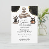 Niedliche Halloween Fun-Party Einladung (Stehend Vorderseite)