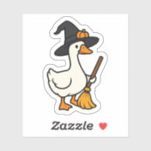 Niedliche Halloween-Gans Aufkleber (Blatt)