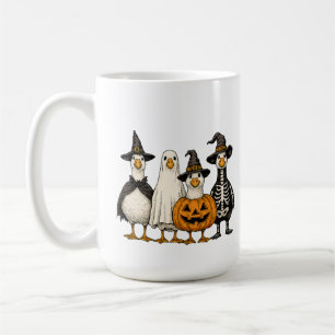 Niedliche Halloween-Gänsehaut Hexe Ghost Pumpki Kaffeetasse