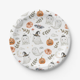 Niedliche Halloween-Geburtstagspapier-Teller Pappteller