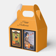 Niedliche Halloween-Gefallen-Box, Vintages Hallowe