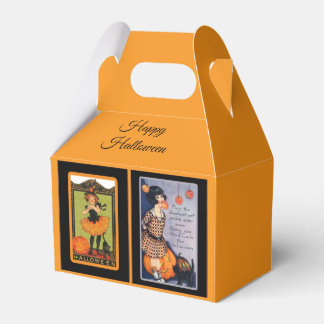 Niedliche Halloween-Gefallen-Box, Vintages Hallowe Geschenkschachtel