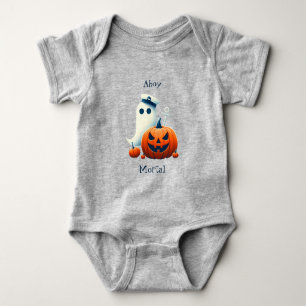 Niedliche Halloween-Geist/Kürbis, nautisch/küstenn Baby Strampler