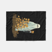 Niedliche Halloween-Geist Spooky Gothic Fleecedecke (Vorderseite (Horizontal))