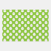 Niedliche Halloween-Geist- und Skulls-Muster Geschenkpapier Set (Vorderseite 3)