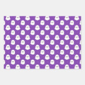 Niedliche Halloween-Geist- und Skulls-Muster Geschenkpapier Set (Vorderseite 3)