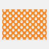 Niedliche Halloween-Geist- und Skulls-Muster Geschenkpapier Set (Vorderseite 3)