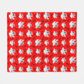 Niedliche Halloween-Geister Fleecedecke (Vorderseite (Horizontal))