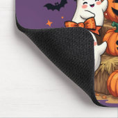Niedliche Halloween-Geister in Coquette Bows & Pum Mousepad (Ecke)