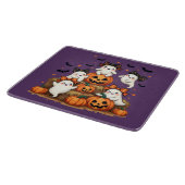 Niedliche Halloween-Geister in Coquette Bows & Pum Schneidebrett (Ecke)