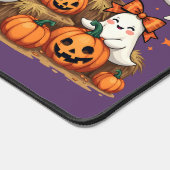 Niedliche Halloween-Geister in Coquette Bows & Pum Schreibtischunterlage (Ecke)