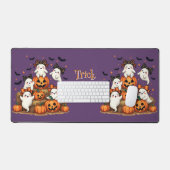 Niedliche Halloween-Geister in Coquette Bows & Pum Schreibtischunterlage (Tastatur & Maus)