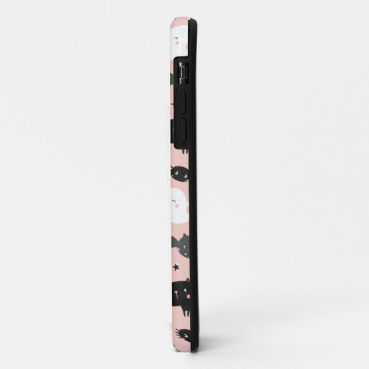 Niedliche Halloween-Geister, Katzen, Fledermäuse u Case-Mate iPhone Hülle (Hinten/Links)