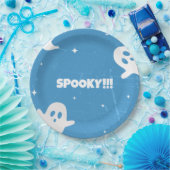 Niedliche Halloween-Geister Pappteller (Party)
