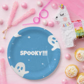 Niedliche Halloween-Geister Pappteller (Party)