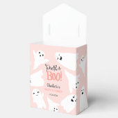 Niedliche Halloween-Geister Rosa-Babydusche Geschenkschachtel (Geöffnet)