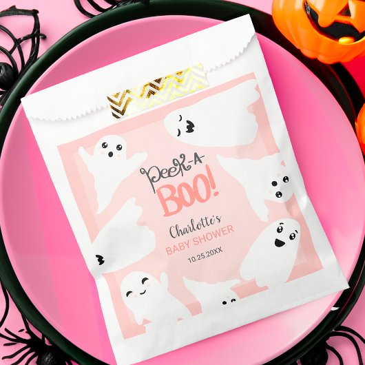Niedliche Halloween-Geister Rosa-Babydusche Geschenktütchen