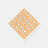 Niedliche Halloween-Geister Serviette (Ecke)