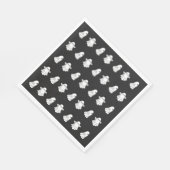 Niedliche Halloween-Geister Serviette (Ecke)